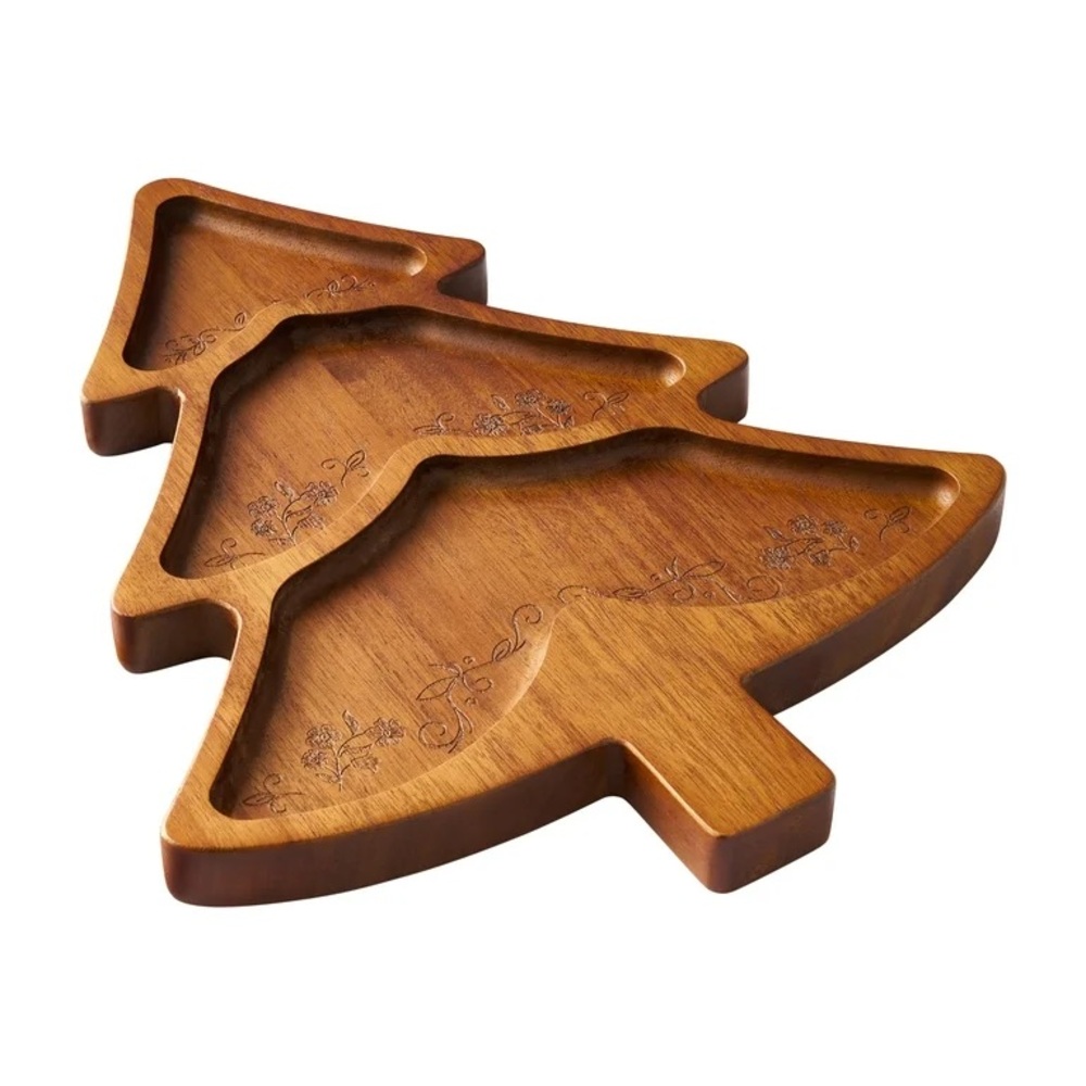 The Pioneer Woman Holiday Christmas Tree-Shaped Acacia Wood Charcuterie
Board - Picture 2 of 6